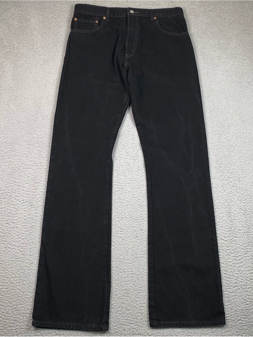 Levi's 517 Boot Cut Jeans Men's Size 34x36 Black Cotton Denim Western Cowboy